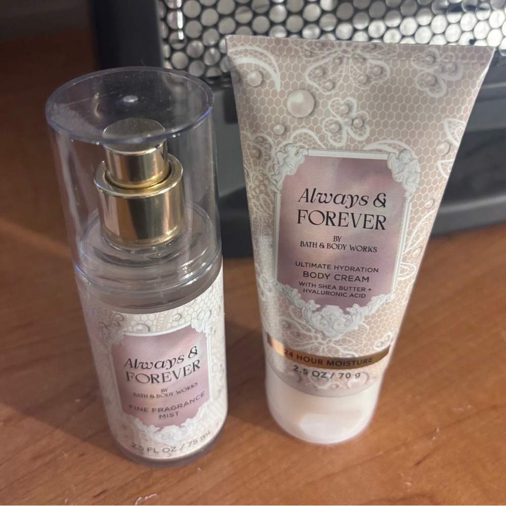 Bath & Body Works Always & Forever Fragrance Mist and Body Cream